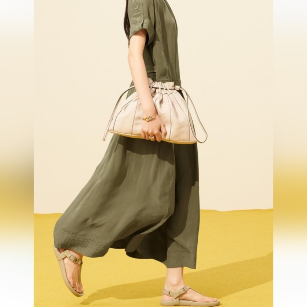 Zara Srpls Leather Hand Bucket Bag